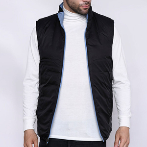 OEM Vente en gros Vêtements d'extérieur d'hiver respirants sans manches Vestes en duvet Gilet matelassé léger pour hommes personnalisé - Product Image 2