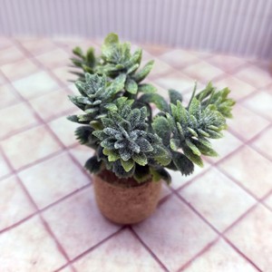 Miniature Dollhouses Accessories Cork Frost Simulated Green Plant <b>Small</b> Potted <b>Ornament</b> for Home Decor for age 14+ - Product Image 5