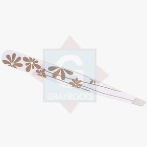 Pince à épiler à sourcils à pointe inclinée en acier inoxydable de haute qualité outils de beauté pour la cueillette des sourcils de précision en gros - Product Image 1