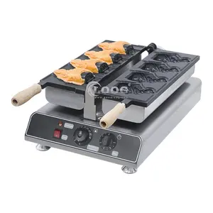 Équipement de cuisine à prix compétitif Machine à gaufres en acier inoxydable pour cornets de poisson Machine à crème glacée commerciale Taiyaki