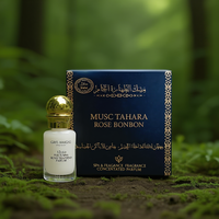 Parfum Concentré de Luxe 12ml Liquide Gris Montaigne-Musc Tahara Rose BonBon Spa, Longue Durée, France