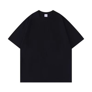 Camisetas de Manga Corta para Hombre, 100% Algodón de Alta Calidad, Talla Grande, Logotipo Personalizado, Tejido de Punto, Color Sólido, Estilo Casual Inglés, Anti-Pilling - Product Image 2