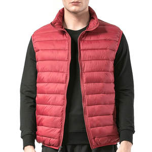 Produit étonnant Vêtements d'extérieur respirants sans manches Style unique Meilleur produit Gilet bouffant à fermeture éclair frontale et col montant pour hommes - Product Image 1