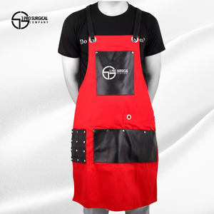 3 capes professionnelles pour salon de coiffure, imperméables, en polyester, rouge et noir, 30x22 pouces, avec anneaux, œillets, clips, accessoires pour cheveux - Product Image 1