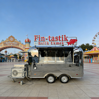 Chariot de concession mobile en acier inoxydable, petit chariot de vente ambulante pour barbecue, frites et autres plats, idéal pour les vendeurs de rue