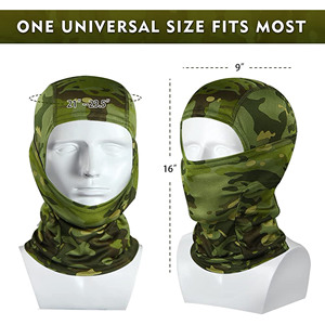มาใหม่ Camo หน้ากากหน้ากากฮู้ดผ้าคลุมด้วยผ้าสําหรับผู้ชายผู้หญิงการล่าสัตว์การฝึกอบรมขี่จักรยานสกีลม - Product Image 4