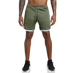 Pantalones cortos de entrenamiento de gimnasio para hombre al por mayor de OEM pantalones cortos de chándal para correr de gran tamaño - Product Image 2