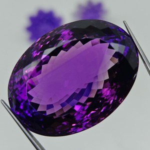 Gemas Mehrajudin, Amatista Púrpura Natural de 20 Quilates, Ovalada, Facetada, Piedra Preciosa Suelta, Calidad Superior, Certificada por Terceros, Color Play - Product Image 5