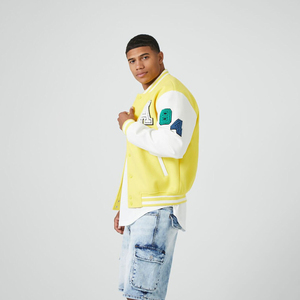 Chaquetas Universitarias Varsity para Hombre 2026, Venta al por Mayor, Personalizables con Logotipo, Chaqueta Varsity Lisa con Letras, Ropa de Invierno para Hombre, Servicio OEM - Product Image 2