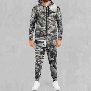 Chándal de sublimación para hombre de calidad superior Color sólido Unisex Mejor stock de fábrica Precio asequible Chándal antiarrugas para hombre - Product Image 1