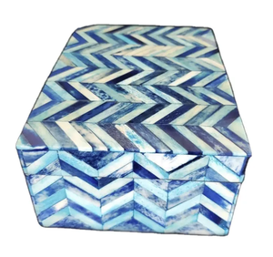 Luxury MOP Bone Inlay <b>White</b> Magnetic Closure Customizable Size Jewellery <b>Box</b> Home Hotel Decorative Table Accessories for - Product Image 4