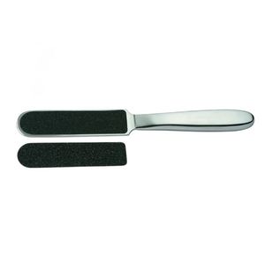 Vente en gros de lime à pied en acier inoxydable lime à ongles pédicure personnalisée dissolvant de callosités 100/180 jetable double face directement de l'usine - Product Image 6