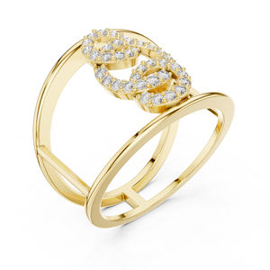 Bague de fiançailles en or blanc 14 carats avec diamant rond cultivé en laboratoire pour femme |   Nouveau diamant cultivé 0,29 carat vintage certifié IGI - Product Image 5