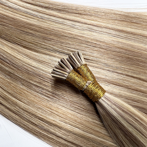 Extensiones de Cabello Humano Remy Brasileño Virgen, Micro <span class=keywords><strong>Mico</strong></span> Links, Liso, de 14 a 24 Pulgadas, Color Personalizado, Doble Trama a Máquina, Venta al Por Mayor - Product Image 1