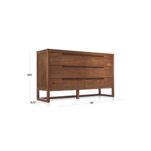Modern Farmhouse 6-Drawer <b>Sideboard</b> Cabinet High Quality Reclaimed Teak Contemporary Design Home Furniture <b>for</b> <b>Hall</b> Living Room - Product Image 6