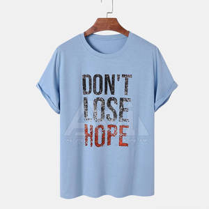 T-shirt pour homme à col rond et manches courtes, impression sérigraphique, tee-shirt graphique décontracté, logo personnalisé OEM ODM - Product Image 1