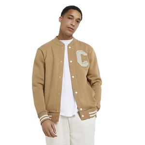 เสื้อแจ็คเก็ต Letterman Varsity ปักลายปักแบบกำหนดเอง คอตั้ง แขนยาว พิมพ์โลโก้ ผ้าฝ้าย 100% แห้งเร็ว สำหรับฤดูใบไม้ผลิ - Product Image 1