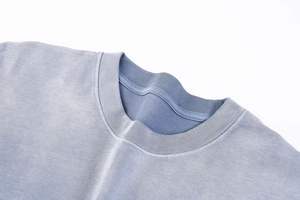 Camiseta Casual de Algodón 100% Pesado para Hombre, Estilo Vintage, Oversize, Ajuste Holgado, Cuello Redondo, Secado Rápido, Transpirable, Venta al por Mayor - Product Image 4