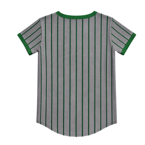 Jersey de Béisbol Soror Pullover Color Gris Acero 08, Jersey Casual Elegante para Hermandad Universitaria Femenina en Rosa y Verde - Product Image 4