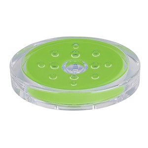 Collezione Spirella Sydney, Portasapone 3,0 x 10,0 x 13,0 cm, Acrilico, Verde - Product Image 1