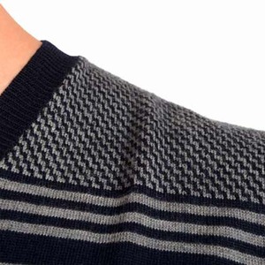 Pulls en maille décontractés pour hommes en coton 100% de haute qualité en gros avec logo frontal personnalisable - Product Image 4