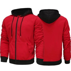 Sudadera con Capucha Personalizada, Gruesa, con Cierre, 100% Algodón, Transpirable, Ecológica, Lisa, Estilo Urbano para Hombre, Sudadera de Invierno para Gimnasio - Product Image 6