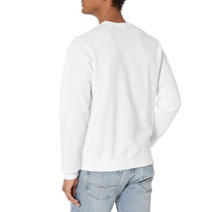 Alta calidad personalizado algodón polar impresión Logo bordado sudaderas con capucha básicos algodón mezclado cuello redondo sudaderas hombres - Product Image 6