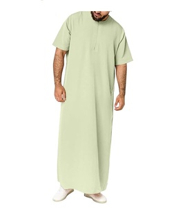 New Modern Style Kuwait <b>Men</b> <b>Thobe</b> Jubbah Best Quality Manufacturer Wholesale Islamic <b>Men</b> Jubbah <b>Thobe</b> - Product Image 1