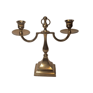 Candélabre à trois bras doré, élégant, artisanal, en métal, pour la décoration de la maison de luxe, centre de table - Product Image 6