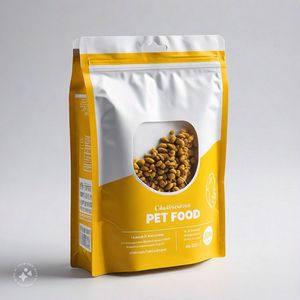 Top <span class=keywords><strong>zip</strong></span> đáy vuông 500g 1kg 2kg cửa sổ thú cưng gặp vật nuôi chống ẩm cho đáy phẳng bao bì thức ăn cho mèo - Product Image 1