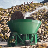 Broyeur à moulin humide 3-5 T/H pour minerai d'or avec moteur AC pour usine minière à petite échelle, haute récupération, Marque