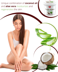SwissMedicus 150ml Super Huile de Coco avec Aloe Vera, Soin Nourrissant Visage & Corps pour l'Hydratation de la Peau et des Cheveux, Utilisation Quotidienne, Origine Tchèque - Product Image 4