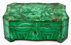 Malachite Boîte En Métal Sculpture À La Main Décorations Intérieures Pour Salon Ou Bureau Mur Élégant Décorations Pour La Maison - Product Image 6