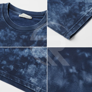 T-shirt Homme Délavé à l'Acide, 100% Coton, Style Streetwear, Écologique, Impression Logo Personnalisé, Vente en Gros - Offre Spéciale Prix Abordable - Product Image 6