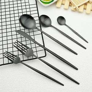 2025 superventas 6 uds juego de cubiertos reutilizables para el almuerzo de acero inoxidable con espejo de viaje Camping juego de cubiertos utensilios - Product Image 6