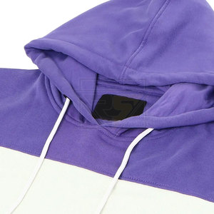 Sweatshirts à capuche pour hommes personnalisés Sweatshirts à capuche de couleur unie pour hommes style pull-over 500Gsm poids lourd multicolore dentelle personnalisée - Product Image 6