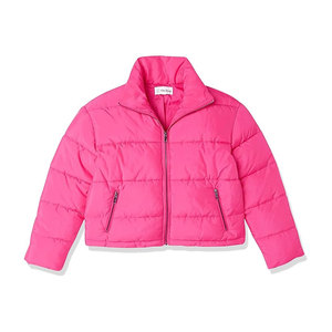 Chaqueta de satén de la mejor calidad para mujer, logotipo bordado acolchado a la moda, transpirable para exteriores, ropa cálida de invierno para otoño - Product Image 1