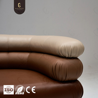Fauteuil de luxe personnalisé, mobilier moderne, penthouse élégant, fauteuil haut de gamme en cuir véritable, fauteuil individuel pour salon