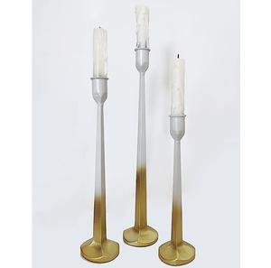 Nouvelle conception en métal fait à la main en métal doré courbe conique bougeoir bougeoirs chandeliers bougeoirs coniques - Product Image 6