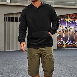 เสื้อมีฮู้ดแบบสวมหัวสำหรับผู้ชายเสื้อฮู้ดผู้ชายระบายอากาศได้ดีวัสดุที่ดีที่สุดทำจากชุดเดรสกีฬาสไตล์ไม่ซ้ำใคร - Product Image 6