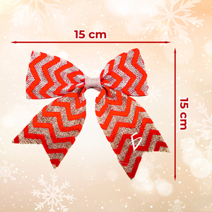 Confezione da 2 nastri decorativi natalizi, eleganti fiocchi natalizi per decorazioni festive - Product Image 1