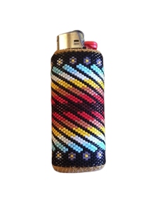 Briquet à perles de rocaille de conception unique Couverture de briquet perlé personnalisée avec des conceptions uniques Couverture de briquet de perles de rocaille personnalisable - Product Image 2