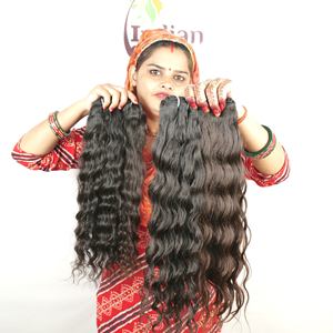 Raw Unprocessed Manufactures Wavy Virgin Natural Black Women Bundles Cuticle Aligned <b>Cheap</b> Weaving Indian Human Hair <b>Extensions</b> - Product Image 1