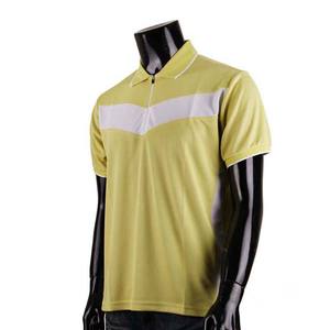 Venta al por mayor 100% algodón de los hombres para Polo camisetas en blanco Slim Fit manga corta deportes Golf camisas cremallera contraste colores de talla grande - Product Image 2