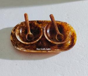 Cuenco de sopa de resina de alta calidad, precio personalizado, cuencos de aperitivo artesanales, cuenco de fruta decorado antiguo, cuencos de decoración de boda - Product Image 1