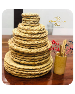 VietChoice Napperon en jacinthe d'eau naturelle 100% écologique personnalisable prix d'usine vente en gros OEM ODM Vietnam assiettes à vaisselle - Product Image 3