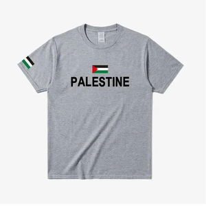 Palestine <b>Watermelon</b> Print T-Shirt Embroidered and Beaded Pure Cotton <b>Tops</b> for Winter Plain Dyed - Product Image 6