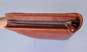 Cartera de cuero Organizador Folio Padfolio Carpeta para hombres Mujeres Carpeta de anillas de negocios Cremallera - Product Image 5