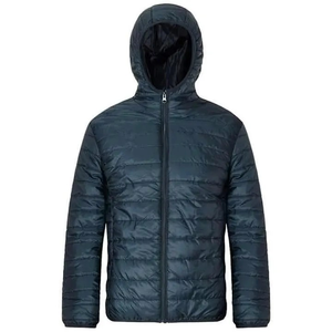 2025 Latest Design Men's <b>Winter</b> Bomber Jacket Bright Face Short <b>Thick</b> Down <b>Coat</b> with Stand Collar and Shiny Hood - Product Image 2