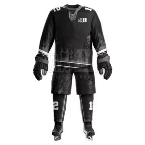Uniforme de hockey sur glace respirant nouveau design la plus vendue uniforme de hockey sur glace de couleur unie au prix de gros - Product Image 1